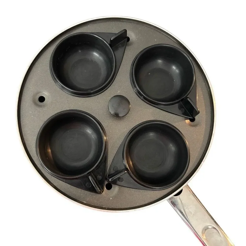 Farberware 8” Nonstick 4 Egg Poacher Frying Pan Skillet